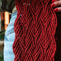 Art Deco sjaal PDF Patroon