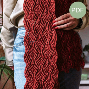 Art Deco sjaal PDF Patroon