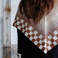 Blokrand sjaal PDF Patroon