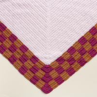 Blokrand sjaal PDF Patroon