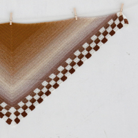 Blokrand sjaal PDF Patroon