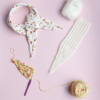 Mademoiselle sjaal PDF Patroon