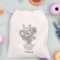 Projecttasje Bloemen haken