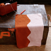 Retro sjaal PDF Patroon