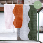 Retro sjaal PDF Patroon