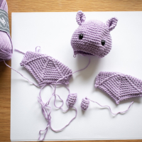 Vleermuis Onesiegurumi