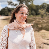 Petit Croissant sjaal PDF Patroon