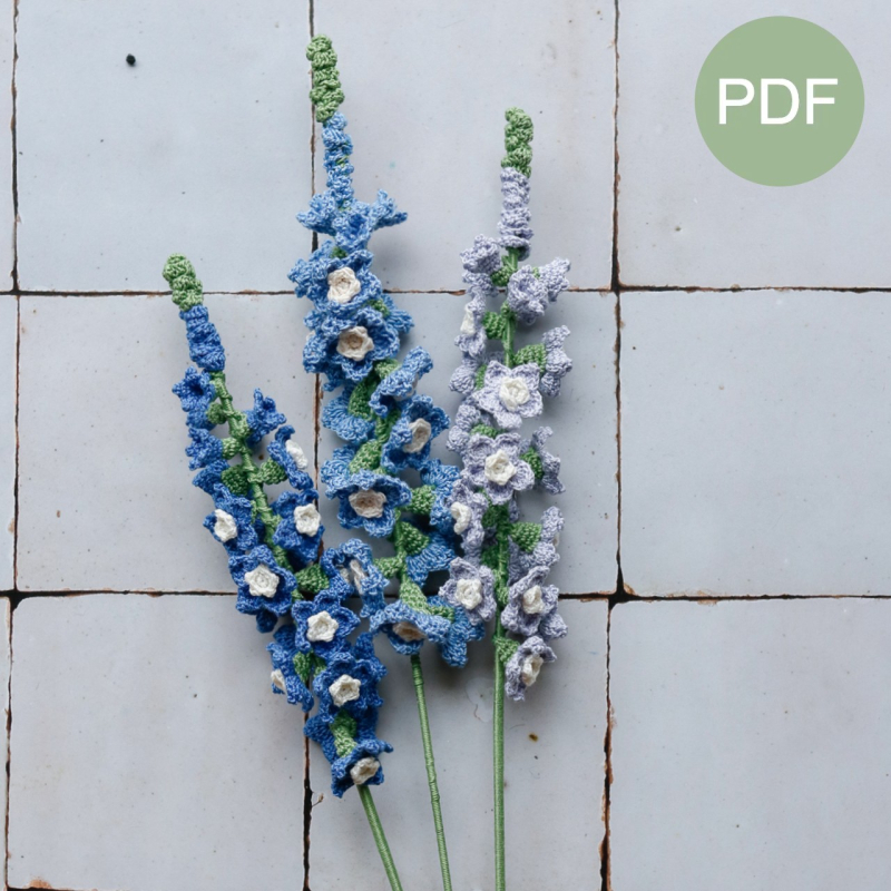 Delphinium haakpatroon
