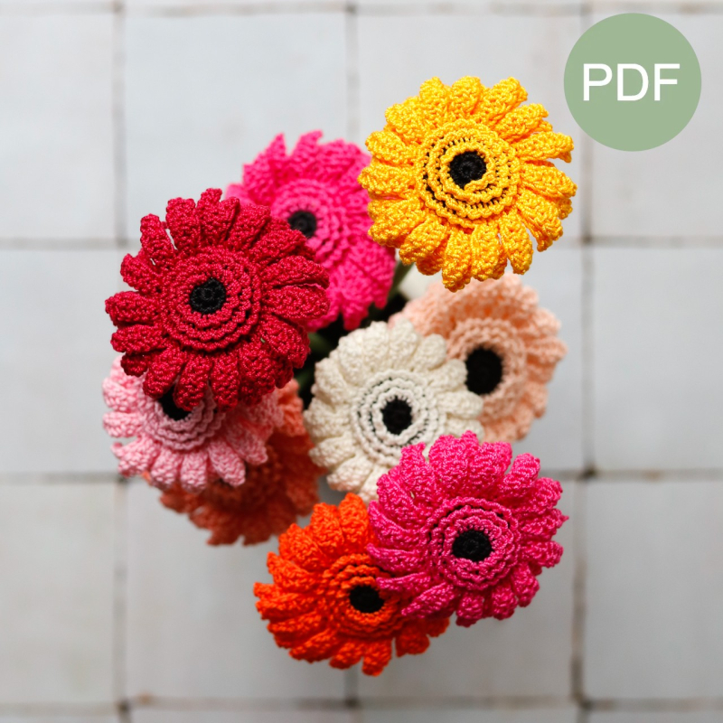 Gerbera haakpatroon