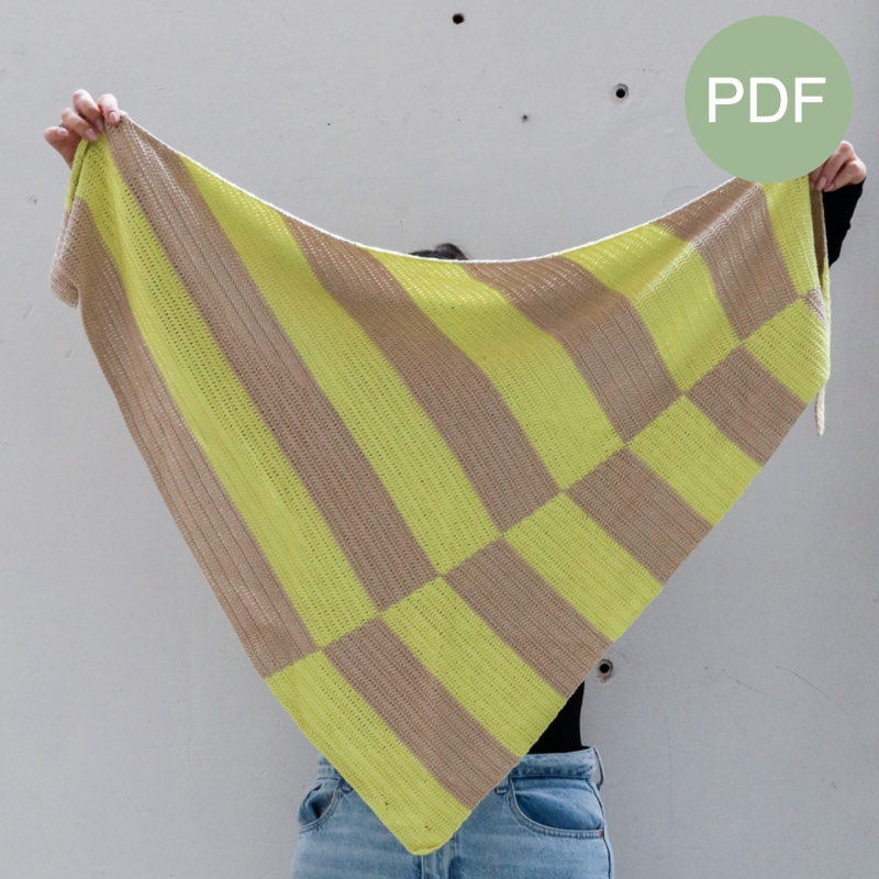 Vlaggenschip sjaal PDF Patroon