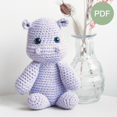 Nijlpaard Onesiegurumi