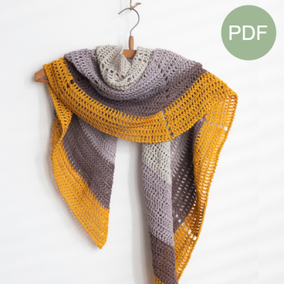 Halve Maan Sjaal PDF Patroon