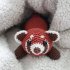 Rode Panda Onesiegurumi