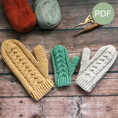 Keltische Kabel Wanten PDF Patroon